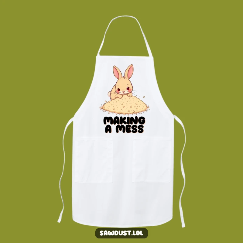 Funny Rabbit Apron: Hilarious Kitchen Style for the Energetic Cook, Perfect Gift!