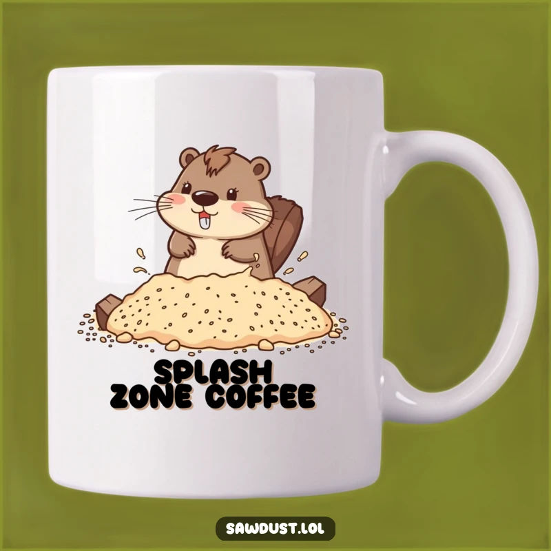 Funny Beaver Splash Mug: A Playful Character Makes a Great Funny Gift