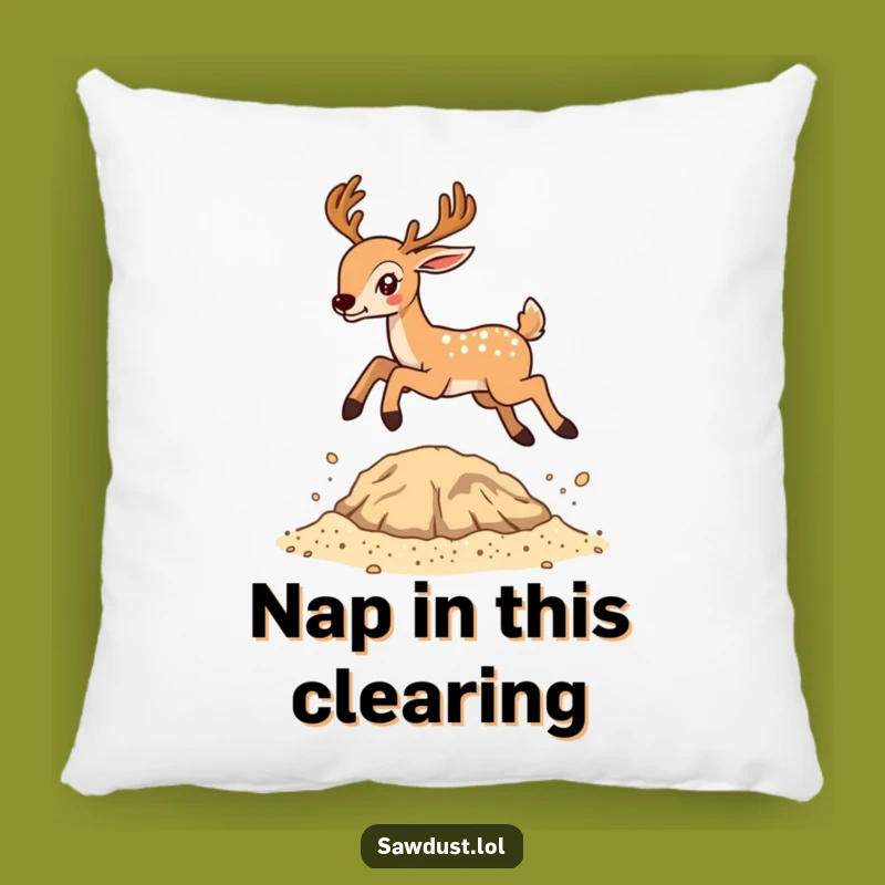 Soft Funny Deer Sawdust Pillow - Cozy & Hilarious Home Decor Gift
