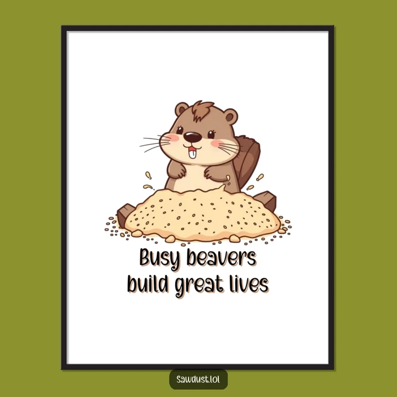 Free Printable Beaver Wall Art: Playful Splashing Critter, Funny Downloadable & Print at Home