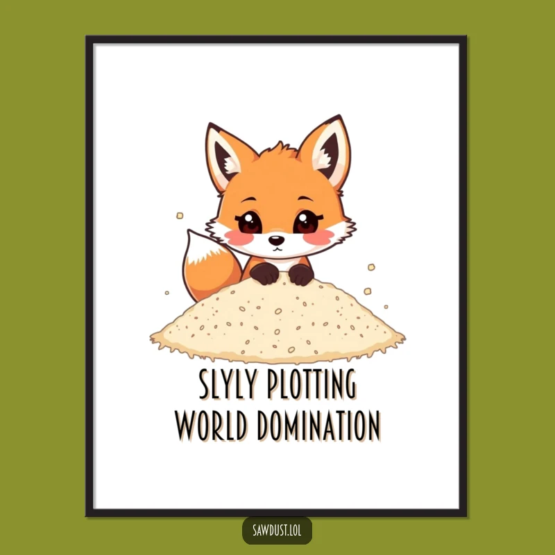 Funny Free Printable Fox Art: Playful Peek-a-Boo Downloadable Wall Decor!