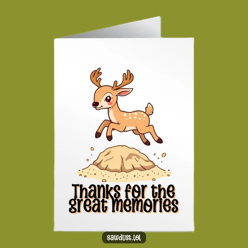 Free Printable Thank You Deer Card - Express Gratitude with Funny Downloadable Art