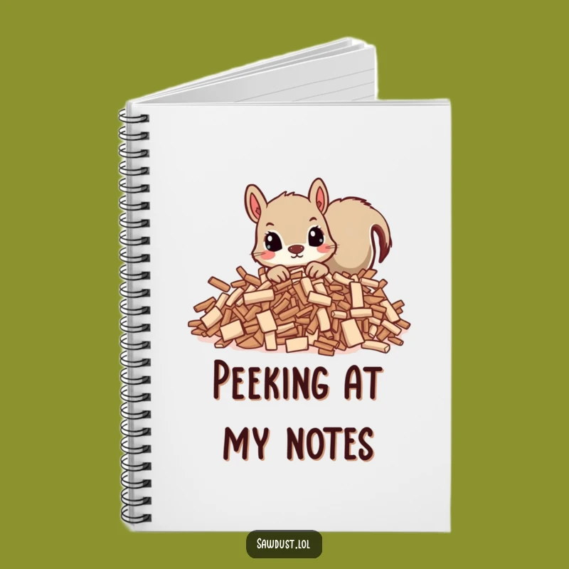 Funny Squirrel Peek Notebook: Capture Ideas with Curious Character Flair