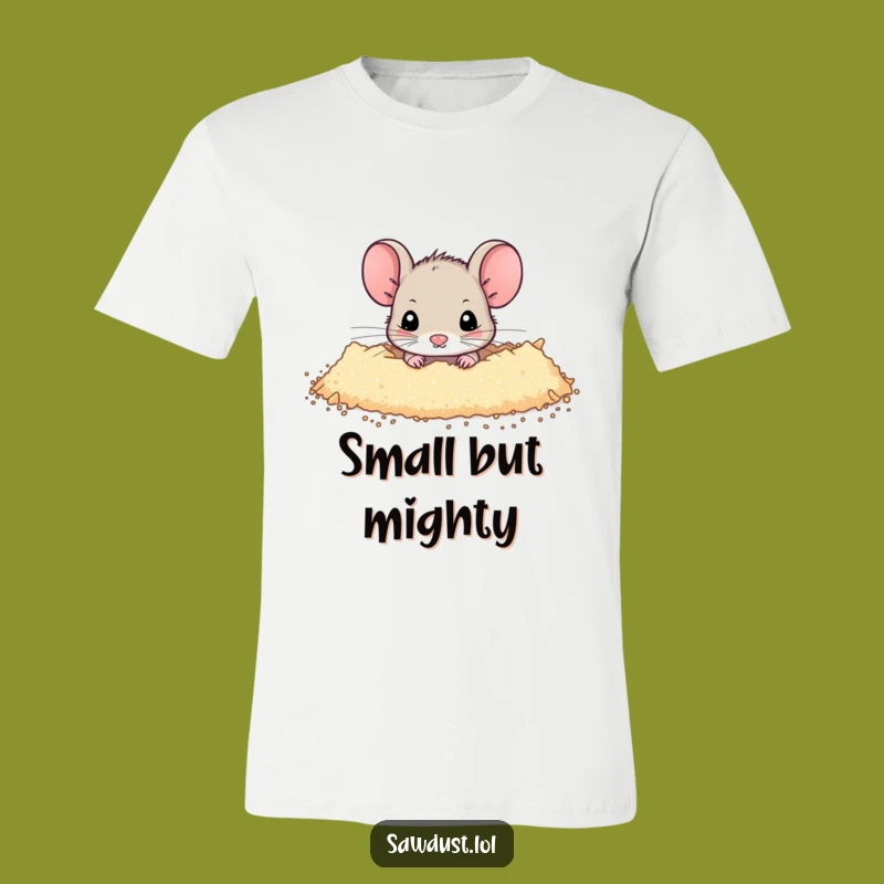 Funny Mouse T-Shirt: Peeking Design, Great Humorous Gift!