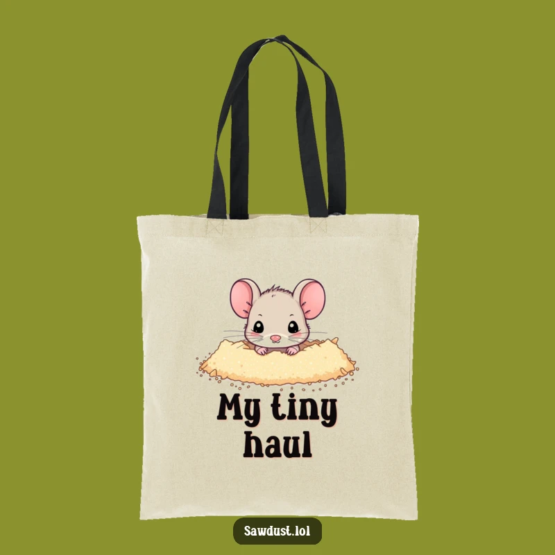 Funny Mouse Tote Bag: Carry Your Treasures with Hilarious Charm, Great Gift!